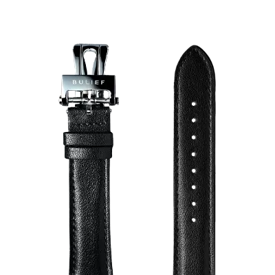 Black Leather - Steel Buckle